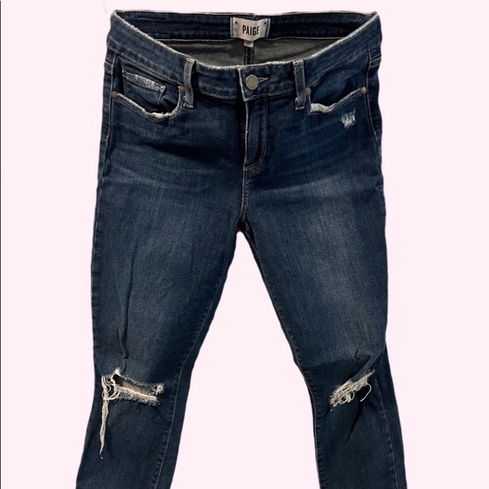 Paige Distressed Stretch Jeans